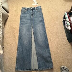 Alice and Olivia maxi Jean skirt 24
